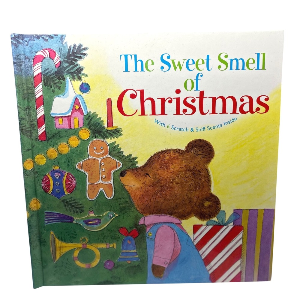 The Sweet Smell of Christmas Scratch and Sniff Book Scarry Hardcover *dedication